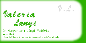 valeria lanyi business card