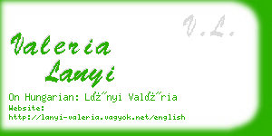 valeria lanyi business card